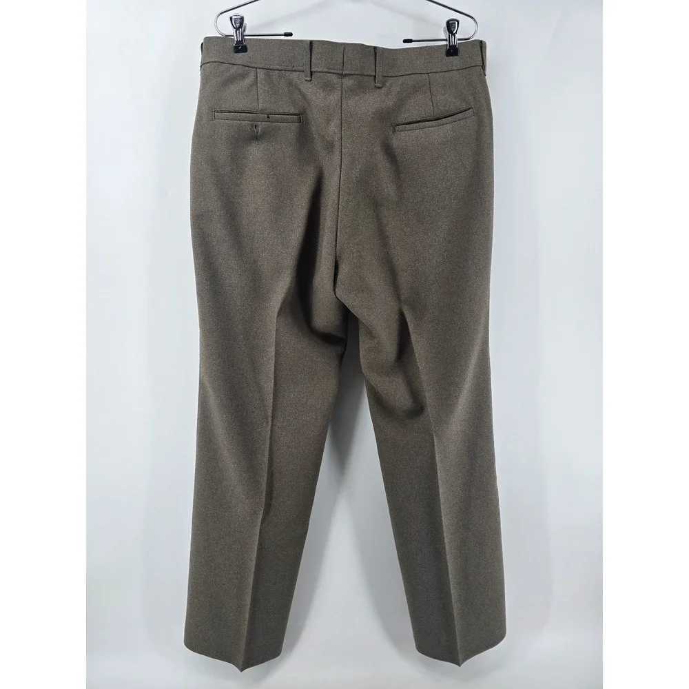 Levi's Action Slacks Mens 35x30 Brown Sta-Prest Vintage Straight Leg Dress Pants